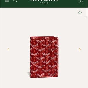 Goyard Red Monogram Card Holder